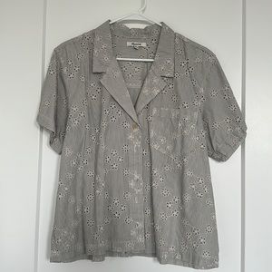Floral button-down madewell shirt